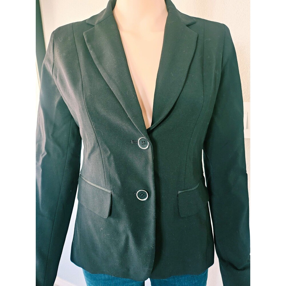 7th Avenue Design Studio New York & Company Women's Black Lined Blazer Size 0